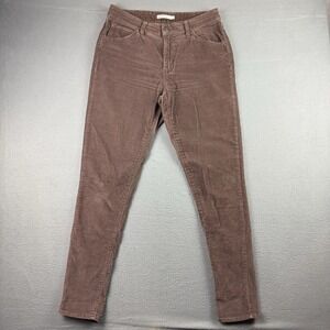 Levis 721 High Rise Skinny Corduroy Jeans Womens Size 29x32 Brown